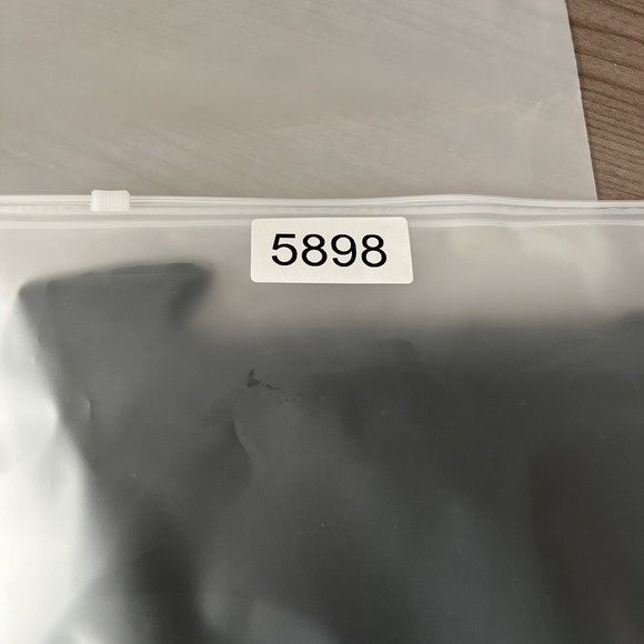 Elaine Kim Leather Trim Tunic Top‎ Sz L Gothic Black Tunic Long Sleeve Hi/Lo Hem - Picture 12 of 12